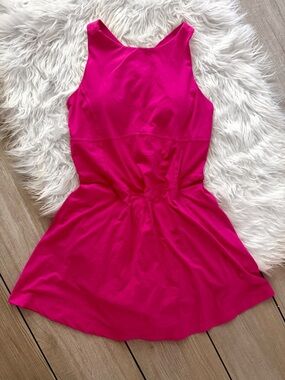 Rae Mode (Amazon) Sleeveless Fuchsia Pink Mini Dress with Flared Skirt